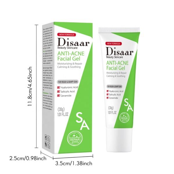 Disaar Salicylic acid ceramide anti acne facial gel acne removal gel natural acne repair cream - Image 2