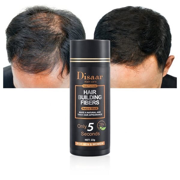 Disaar cover grey hair black hair building fibre spray powder for thinning hair - Image 2