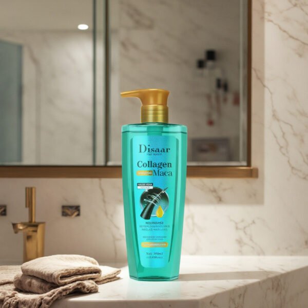 Disaar Custom Collagen Maca Hair Shampoo Aloe Vera Extracts Scalp Cleaning Hair Loss Products Nourishing Hair Wash Shampoo - Image 2