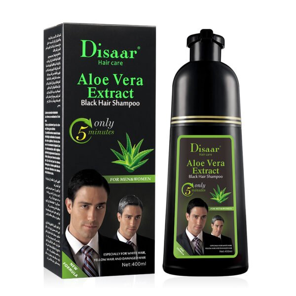 OEM Disaar Black Brown Fast Hair Dye Aloe Vera Shampoo For Gray Hair Black Shampoo Dye