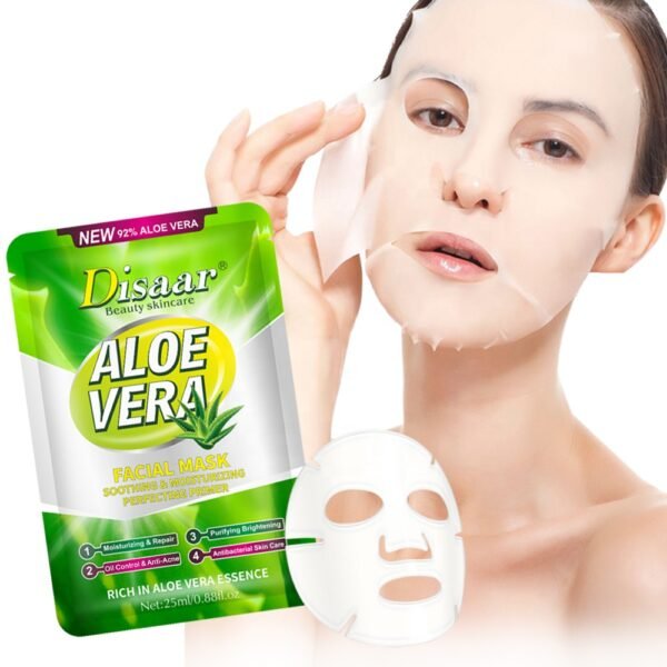 Disaar new organic 92% aloe vera facial mask skin care moisturizing face mask