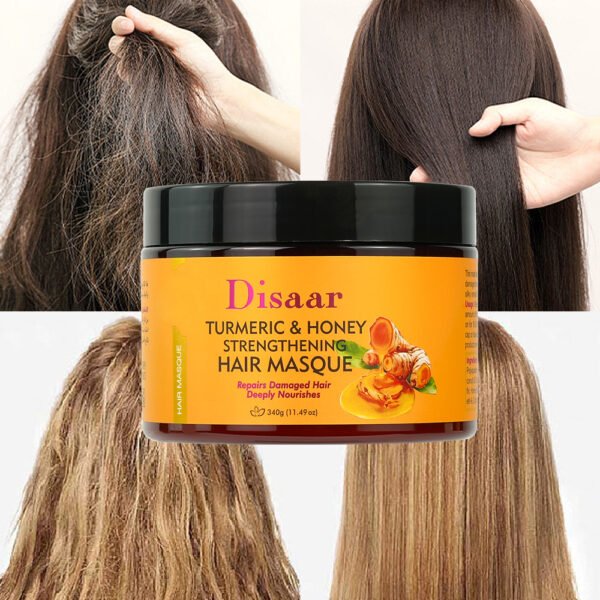 Disaar Factory Price Turmeric & Honey Hair Care Mask Natural Strengthener Deep Repairing Moisturizing Damaged Hair Mask Cream