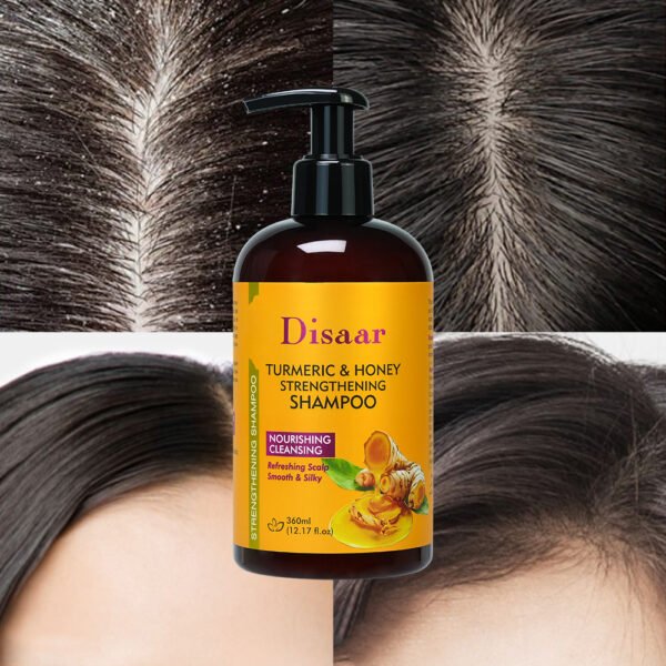 Disaar Turmeric & Honey Strengthening Shampoo Hair Care With Jojoba Oil Clean Nourishing Smoothing Hair Shampoo Products