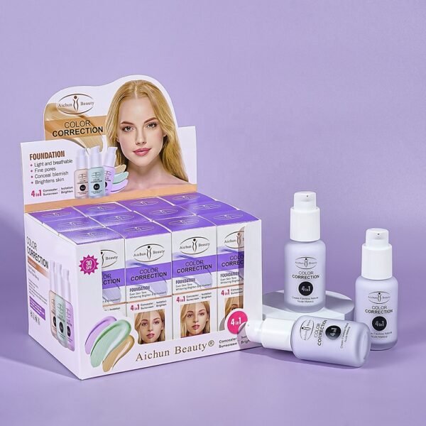 Wholesale 4 IN 1 Natural Color BB Cream moisturizing cream Glow Makeup Foundation BB Cream - Image 2