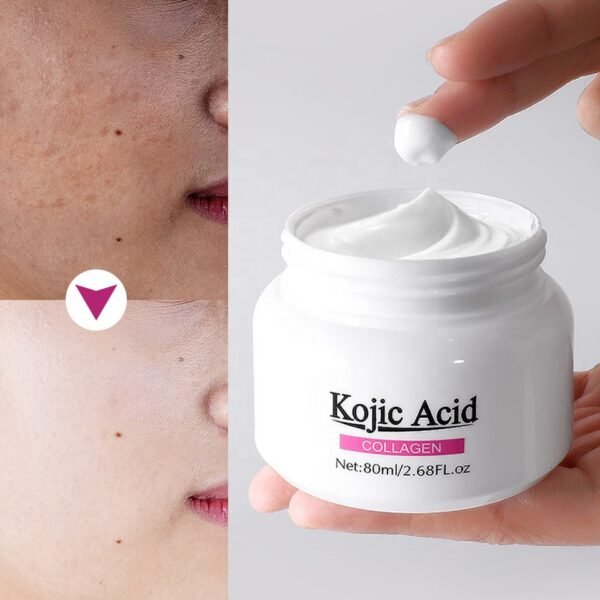 Private Label Skin Care Face Wrinkle Remover Cream Kojic Acid Collagen Whitening Skin Anti Aging Lightening Cream for Black Skin