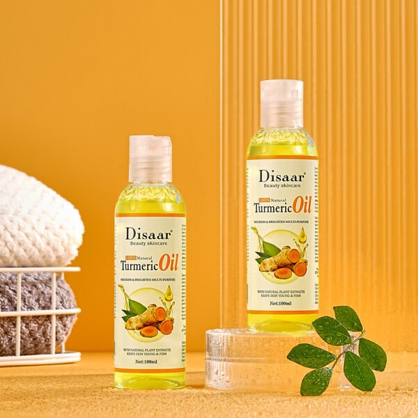 Disaar Body Oil Turmeric 7 Days Lightening Face Hair Care Moisturizing Massage Oil Turmeric Oil For Body Skin Lightening Spa
