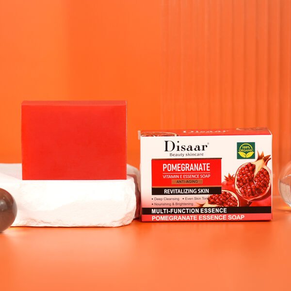 Disaar Pomegranate Vitamin E Essence Soap Deep Cleansing Face Wash Even Skin Tone Whitening Body Soap For Skin Care