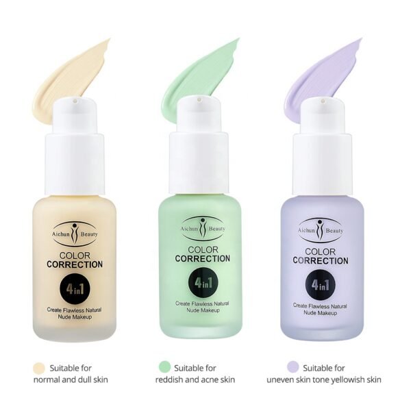 4 in 1 natural color BB&CC Cream Moisture glow Makeup foundation cream