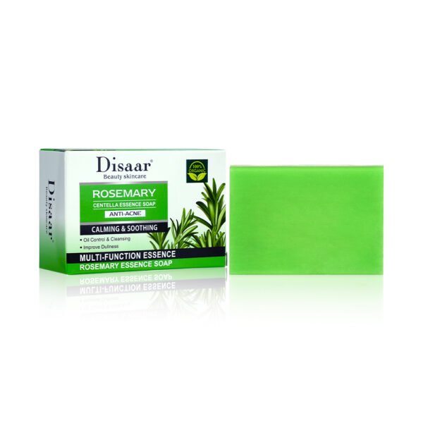 Disaar Best Oil Control Rosemary Soap Centella Essence Soap Natural Plant Face Body Cleaning Brightening Moisturizing Repair Acne Soap - Image 2