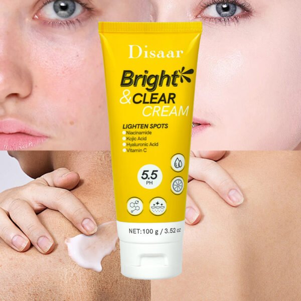 Disaar OEM Kojic Acid & Vitamin C Face Cream Brightening & Clear Skin Care Products Fade Dark Spots Skin Repair Face Body Cream - Image 2