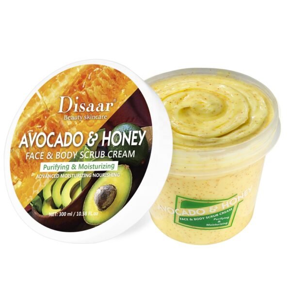 skin care body scrub avocado honey organic deep cleansing face body scrub