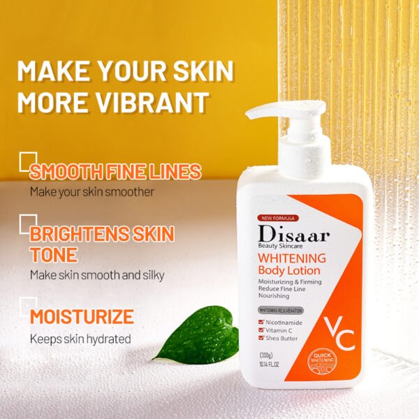 Disaar OEM Wholesale Private Label Niacinamide Anti Dark Skin Extra Moisturizing Anti Aging Wrinkle Whitening Body Lotion Cream - Image 3