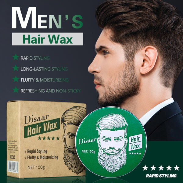 Disaar Rapid Styling Men's Hair Wax Cream Long-lasting Shea Butter Vitamin E Refreshing Non-Sticky Hair Grooming For Men - Image 3