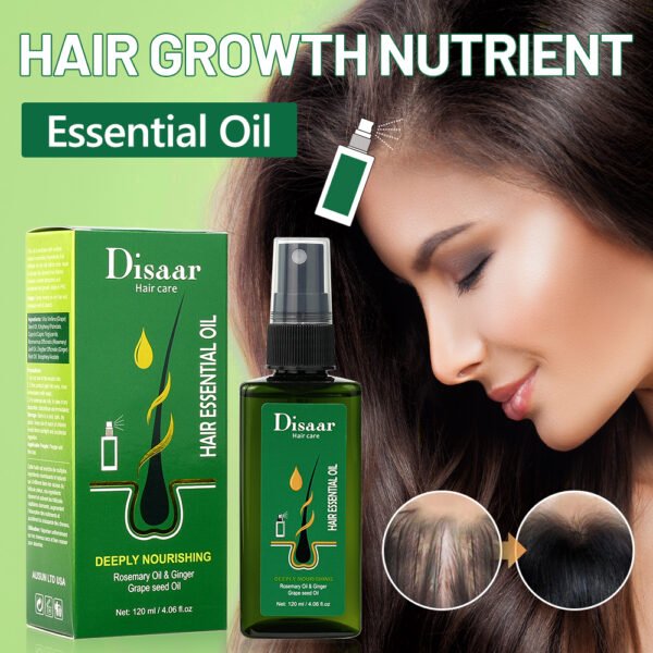 Disaar Natural Ginger Hair Growth Oil With Rosemary Oil Extract Scalp Nourishing Hair Growth Smoothing Oil Hair Care Products - Image 3