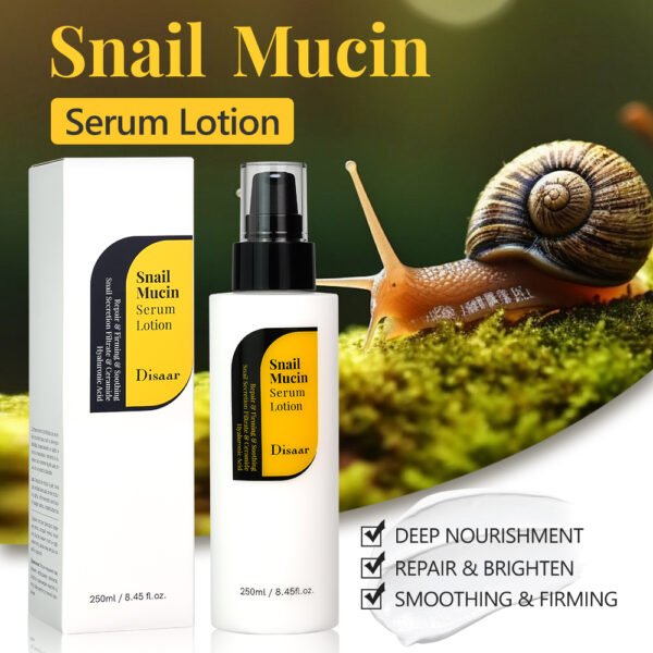 Disaar Snail Mucin Serum Lotion Ceramide Face Cream & Lotion Repair Brighten Skin Lightening Body Firming Facial Lotion - Image 3