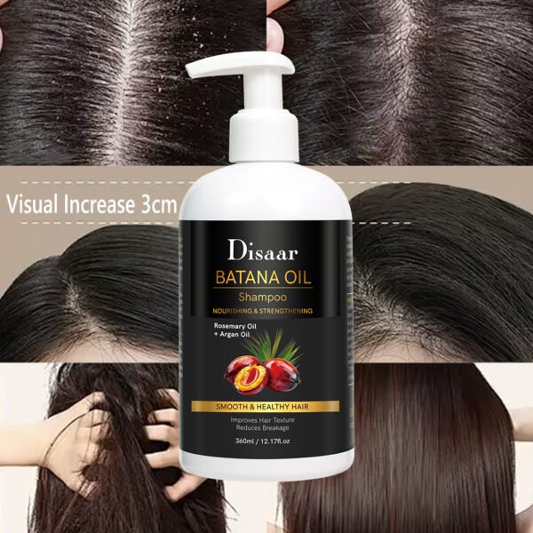 Disaar Natural Batana Oil Shampoo Biotin Hair Grease Scalp Cleaning Shampoo Nourishing Healthy Hair Products Shampoo - Image 3
