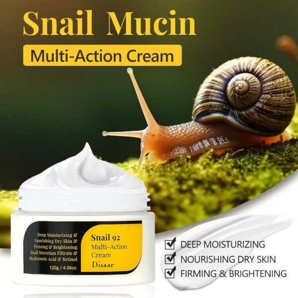 Disaar Hot Snail Mucin Multi-action Face Cream with Retionl Brighten Snail 92 All in One Cream Firming Nourishing Dry Skin - Image 3