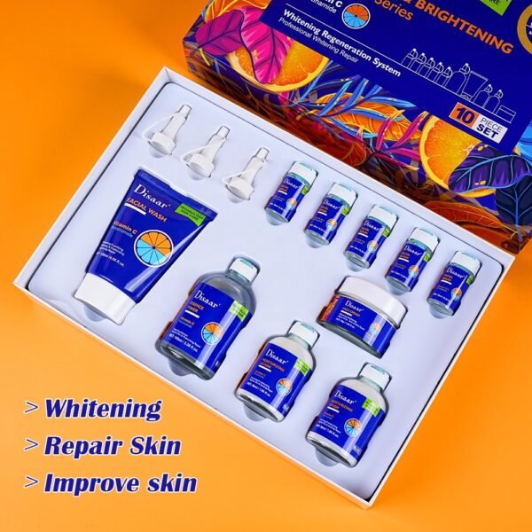 Disaar whitening skin care set vitamin C nicotinamide skin care set 10 Pieces