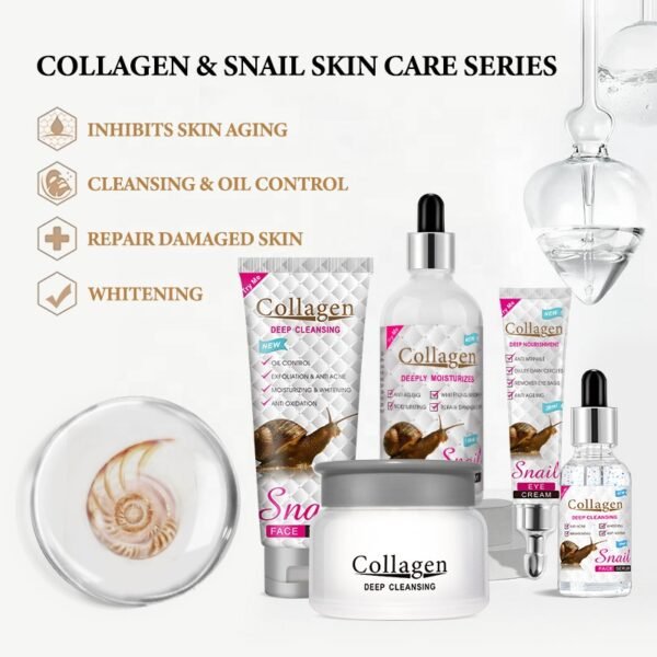 Disaar whitening skin care facial snail skin care set private label collagen snail skin care sets - Image 3
