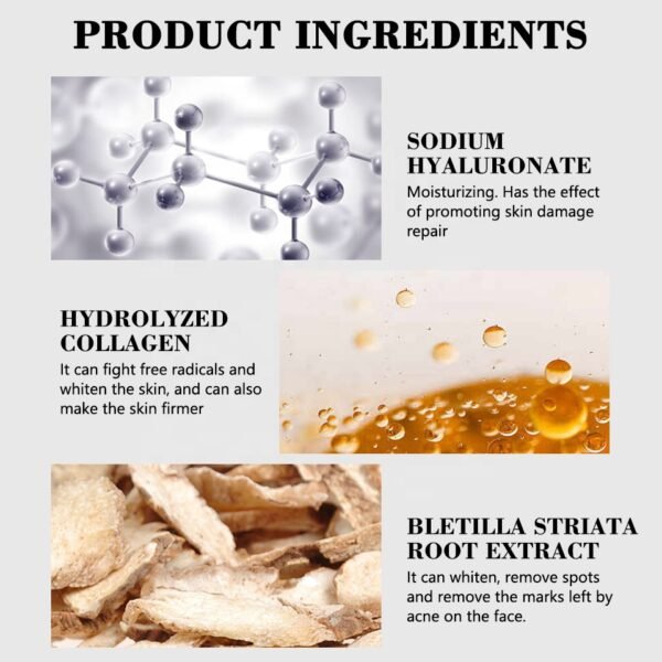 Private Label Skin Care Face Wrinkle Remover Cream Kojic Acid Collagen Whitening Skin Anti Aging Lightening Cream for Black Skin - Image 3