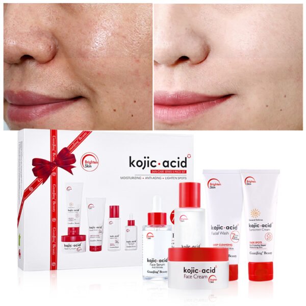 whitening skin care set moisturizing kojic acid cream skin care sets new for all stype skins - Image 3
