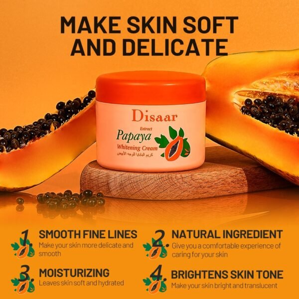 Papaya Whitening Face Cream Vitamin E Anti Age Moisturizing Face Cream For Dark Spots - Image 3