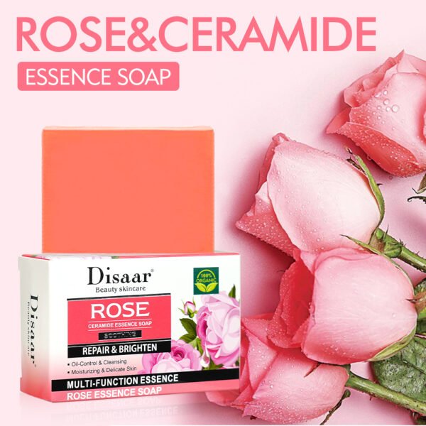 Disaar Rose & Ceramide Essence Soap Hotel Soaps Deep Cleansing Smooth Skin Lightening Care Product Oil Control Wash Bath Soap