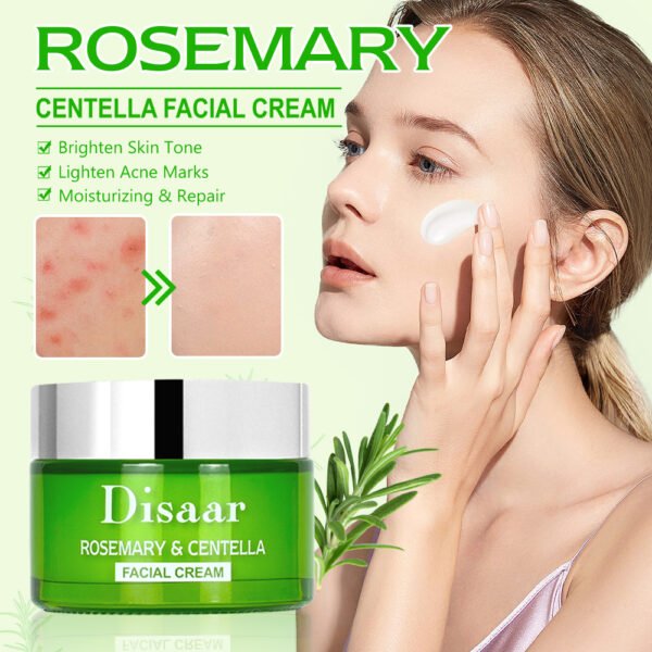 Disaar Natural Rosemary & Centella Face Cream Niacinamide Skin Lightening Moisturizing Dark Spot Acne Damage Skin Repair Face Cream