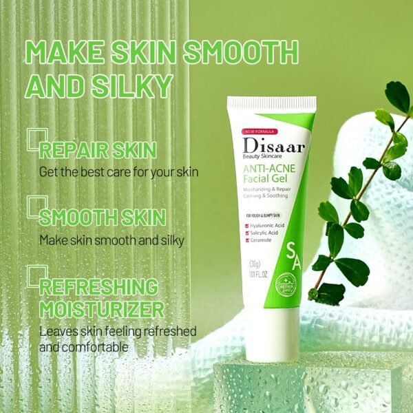 Disaar Salicylic acid ceramide anti acne facial gel acne removal gel natural acne repair cream - Image 4
