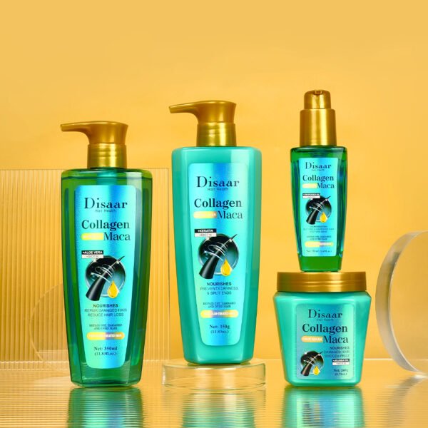 Disaar Custom Collagen Maca Hair Shampoo Aloe Vera Extracts Scalp Cleaning Hair Loss Products Nourishing Hair Wash Shampoo - Image 3