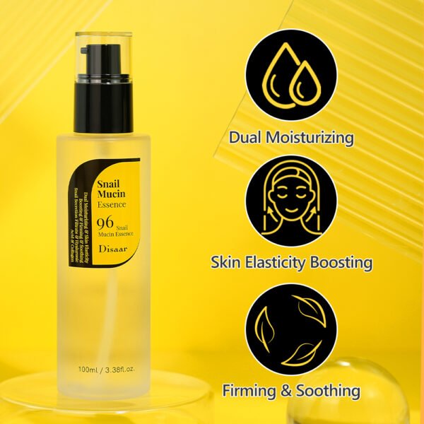 OEM ODM Snail 96 Mucin Essence Serum for Skin Elasticity Boosting Soothing Dual Moisturizing Skin Care Face Snail Serum Facial - Image 4