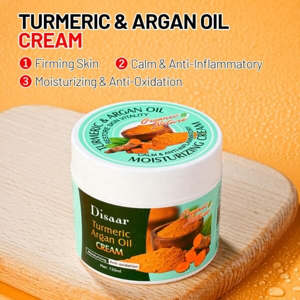 Disaar turmeric argan oil face cream anti aging facial cream skin care whitening skin cream - Image 4