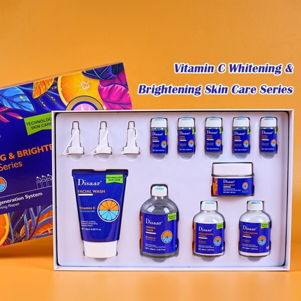 Disaar whitening skin care set vitamin C nicotinamide skin care set 10 Pieces - Image 4