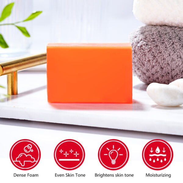 GUANJING Deep Cleansing Kojic Acid Soap Three-piece Soap Set Whitening Soap for The Skin - Image 4
