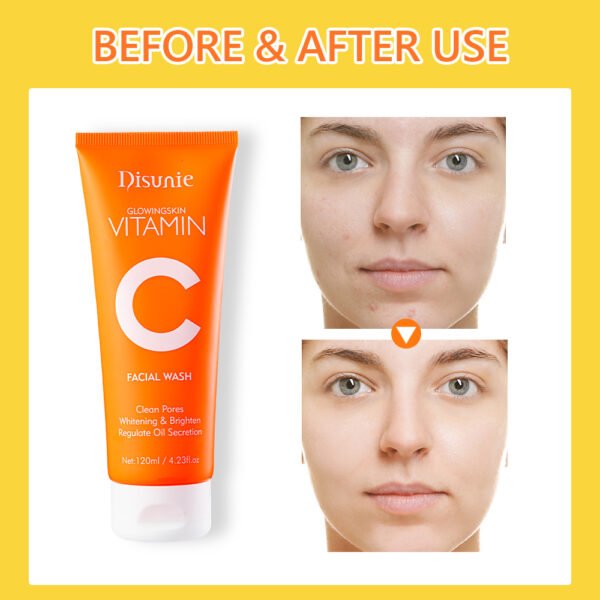 Wholesale Disunie Vitamin C Amino Acid Facial Cleanser Face Glow And Cleans Brightening Oil Control Face Wash For Men Women - Image 4