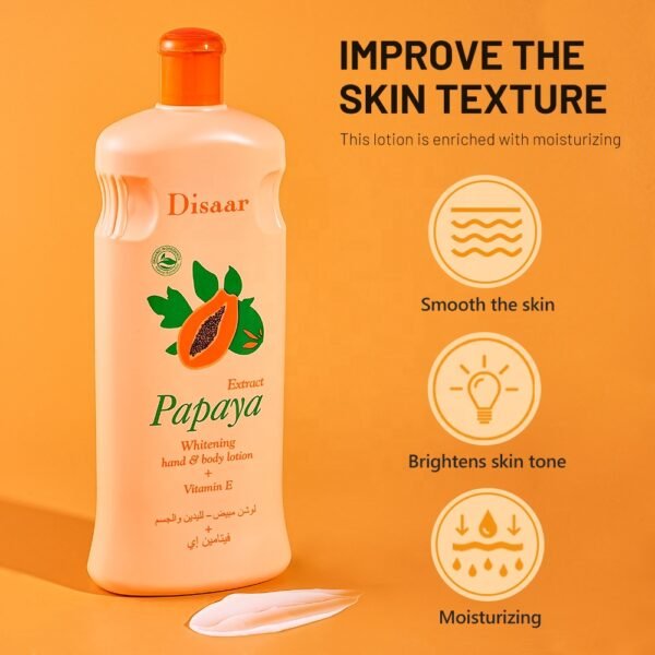 Disaar Organic Papaya Extract Whitening Body Hand Lotion Skin Papaya Body Lotion For Women - Image 4