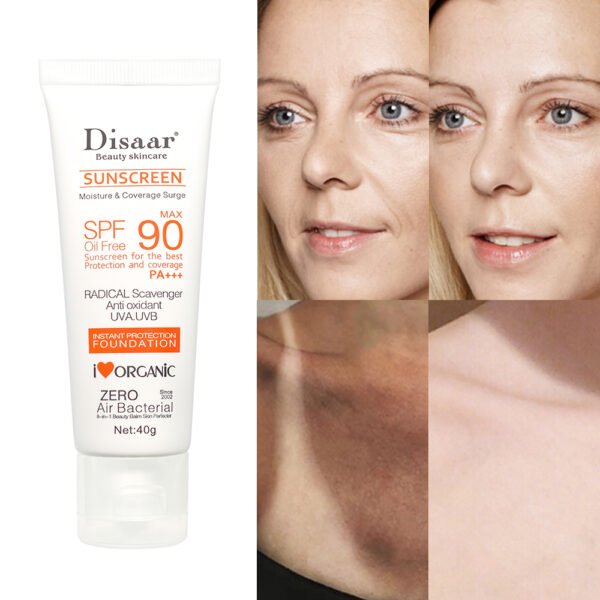 Disaar SPF 90 Sunblock Sunscreen Moisturizer Whitening Organic Sunscreen Face Cream Spf 90 - Image 4