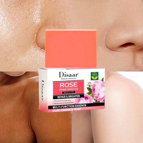 Disaar Rose & Ceramide Essence Soap Hotel Soaps Deep Cleansing Smooth Skin Lightening Care Product Oil Control Wash Bath Soap - Image 4