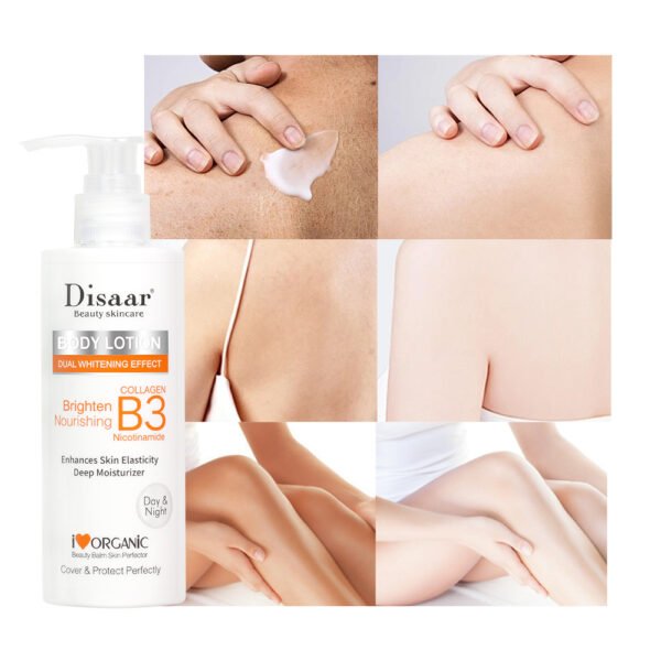 Disaar OEM Body Lotion & Cream Collagen Vitamin B3 Anti-Wrinkle Lightening Moisturizer Melanin Reducing Brightening Skin Care Cream - Image 4