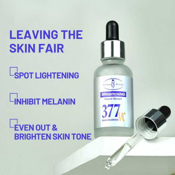 Custom 377 & Niacinamide Face Serum Vitamin C Fade Dark Spots Brightening Even Skin Tone Moisturizing Face Serum For Skin Care - Image 4