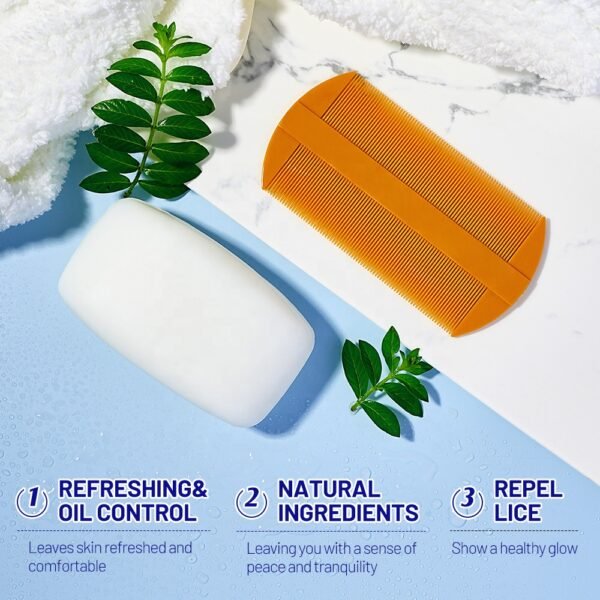 Disaar natural ingredient lice repellent soap deep cleansing skin non toxic repel lice bath soaps - Image 5
