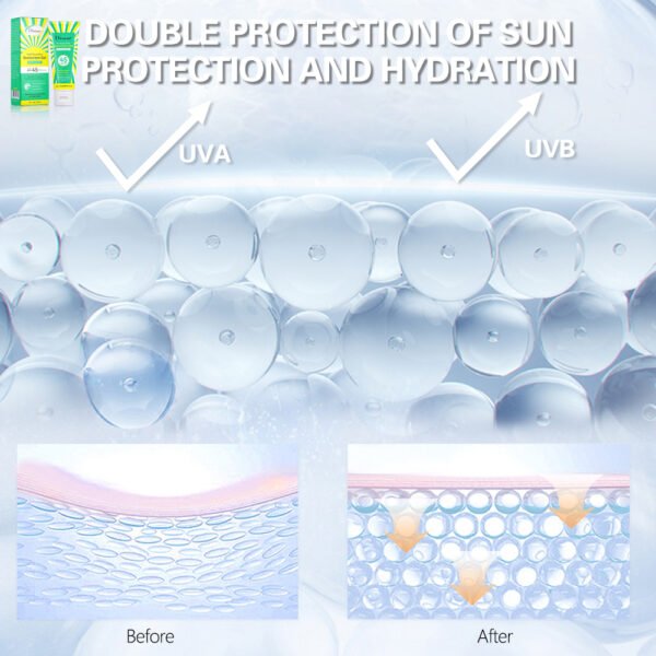 Disaar Hydrasoothe Sunscreen Gel Private Label Mineral Korean Skin Care Gel Sunscreen For Black Skin - Image 5