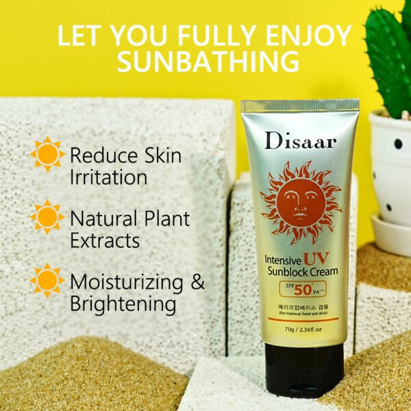 Disaar Intensive Uv Sunblock Cream Korean Sunscreen Spf 50 Sun Block Sunscreen Cream For Skin - Image 5