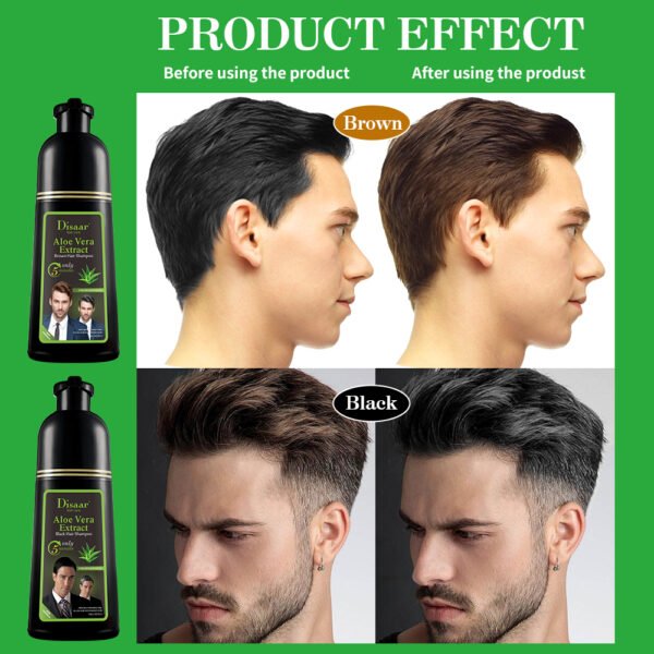 OEM Disaar Black Brown Fast Hair Dye Aloe Vera Shampoo For Gray Hair Black Shampoo Dye - Image 5