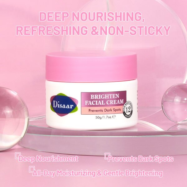Disaar New Niacinamide Brightening Face Cream Vitamin E Plant Extracts Nourishing Ingredients Fair Skin Dark Spots Best Face Lotion - Image 5
