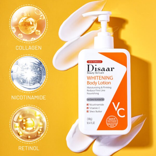 OEM Wholesale Disaar Private Label Niacinamide Anti Dark Skin Extra Moisturizing Anti Aging Wrinkle Whitening Body Lotion Cream - Image 5