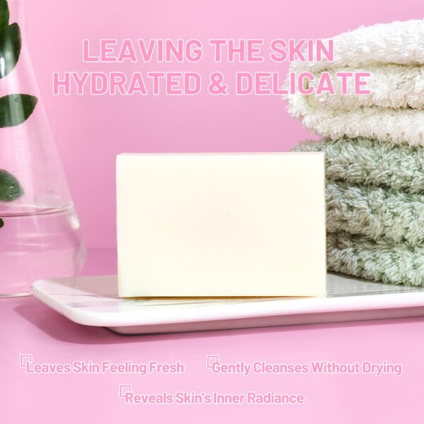 Disaar 100g Niacinamide Brightening Soap Bar Vegan Coconut Oil Extract Portable Bath Moisturizing Lightening Face Body Cleansing Soap - Image 5