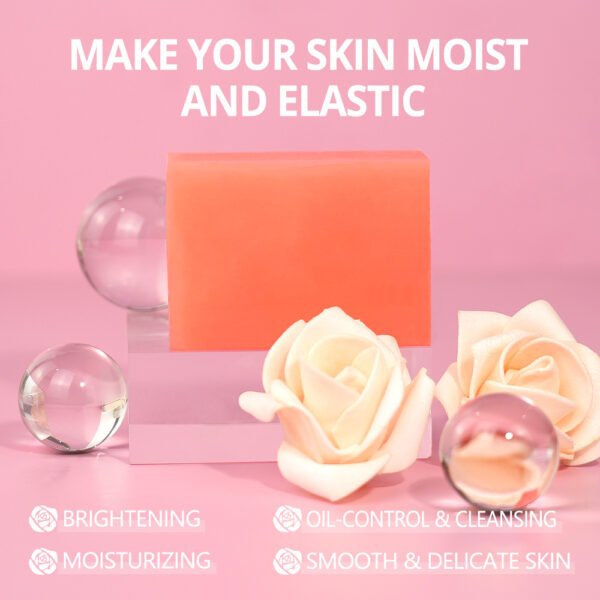 Disaar Rose & Ceramide Essence Soap Hotel Soaps Deep Cleansing Smooth Skin Lightening Care Product Oil Control Wash Bath Soap - Image 5