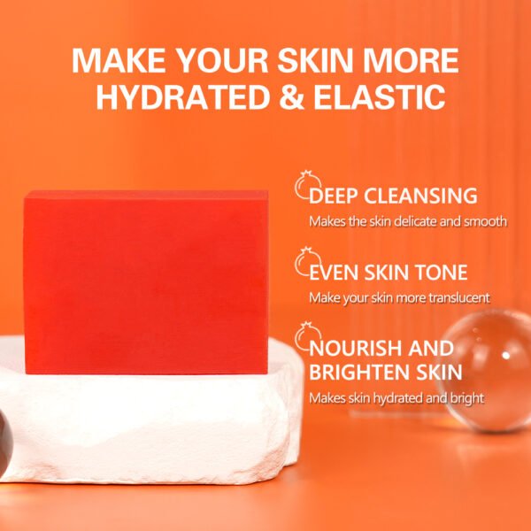 Disaar Pomegranate Vitamin E Essence Soap Deep Cleansing Face Wash Even Skin Tone Whitening Body Soap For Skin Care - Image 5