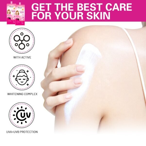 natural organic SPF50 cream makeup whitening sunscreen gel cream uva uvb protect - Image 5